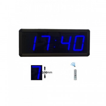 Displayli Dijital Saat Kasa Ölçüsü: 16x40 cm-Mavi