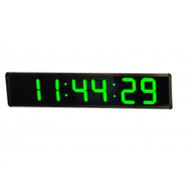 Bold Font Displayli Saniyeli Dijital Saat, Kasa: 20x65cm- Yeşil