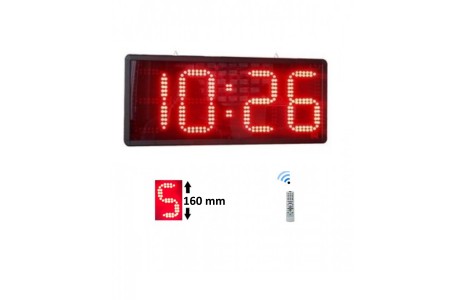 Ledli Dijital Saat  Kasa Ölçüsü: 25x57 cm-Kırmızı