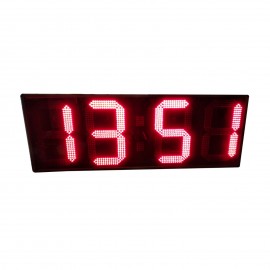 Ledli Dijital Saat Kasa: 36x110cm-Kırmızı