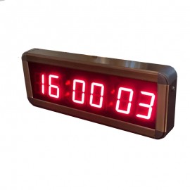 Displayli Saniyeli Dijital Saat Kasa: 12x35 cm-Kırmızı
