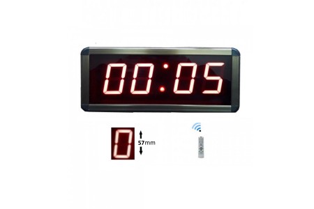 Displayli Dijital Saat Kasa Ölçüsü: 12x30 cm-Kırmızı