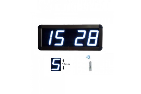 Displayli Dijital Saat Kasa Ölçüsü: 12x30 cm-Beyaz