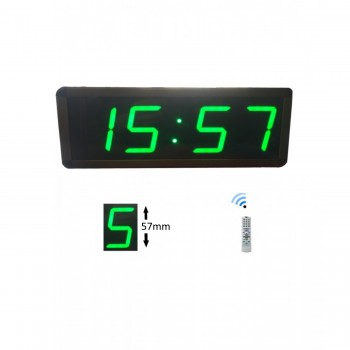 Displayli Dijital Saat Kasa Ölçüsü: 12x30 cm-Yeşil