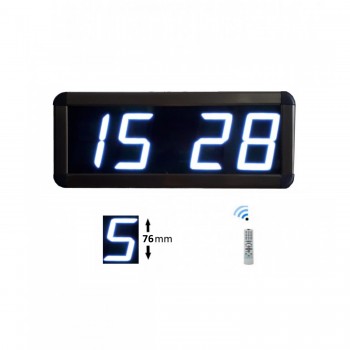 Displayli Dijital Saat Kasa Ölçüsü: 15x37 cm-Beyaz