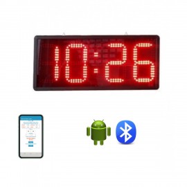 Android Uygulumalı  Alarmlı Dijital Saat Kasa Ölçüsü: 25x57 cm-Kırmızı