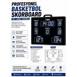 Beyaz Renk Basketbol Skorbord 82x63cm - Basketball Scoreboard Beyaz Renk Basketbol Skorbord 82x63cm - Basketball Scoreboard