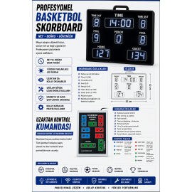Beyaz Renk Basketbol Skorbord 82x63cm - Basketball Scoreboard Beyaz Renk Basketbol Skorbord 82x63cm - Basketball Scoreboard