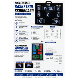 Beyaz Renk Basketbol Skorbord 82x63cm - Basketball Scoreboard Beyaz Renk Basketbol Skorbord 82x63cm - Basketball Scoreboard