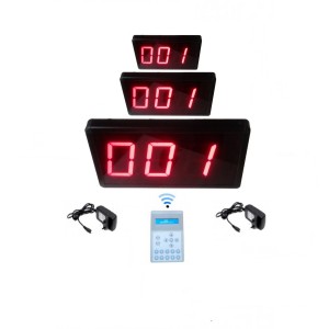 Kablosuz Fastfood Sıramatik (Numaratör) 3 Göstergeli