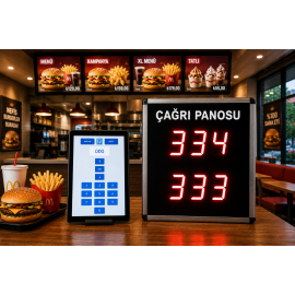 Android Uygulamalı İki Satır Fastfood Sıramatik (Numaratör) Sistemi