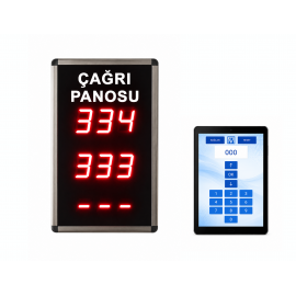 Android Uygulamalı Üç Satır Fastfood Sıramatik (Numaratör) Sistemi