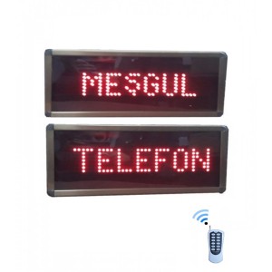 Kumandalı Meşgul Yazısı, Kasa: 13x27 cm.
