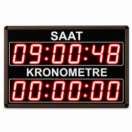 Dijital Saniyeli Saat ve Kronometre, Kasa Ölçüsü: 40x65cm