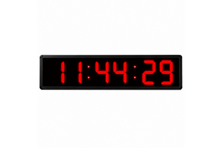 Displayli Saniyeli Dijital Saat, Kasa: 20 x 65 cm-Kırmızı Displayli Saniyeli Dijital Saat, Kasa: 20 x 65 cm-Kırmızı