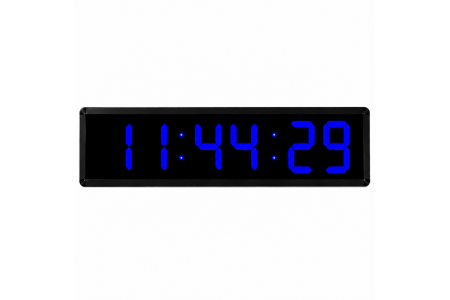 Displayli Saniyeli Dijital Saat, Kasa: 20 x 65cm-Mavi Displayli Saniyeli Dijital Saat, Kasa: 20 x 65cm-Mavi