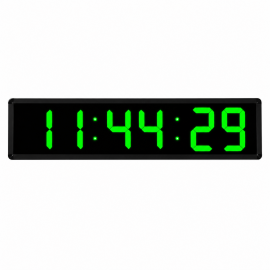 Bold Font Displayli Saniyeli Dijital Saat, Kasa: 20x65cm