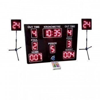 Basketbol Skorbord Sistemi, Kasa:100x85x3 cm