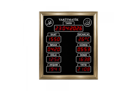 Miniboy Süslü Kasa Vakitmatik, Kasa: 23×28cm