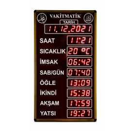 Büyükboy Vakitmatik, Kasa: 40x72 cm