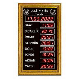 Büyükboy Vakitmatik, Kasa: 43x75 cm